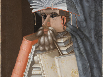 Giuseppe Arcimboldo. El bibliotecario, 1562 (reproducción). Óleo sobre lienzo. 97 x 71 cm